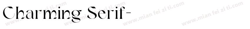 Charming Serif字体转换